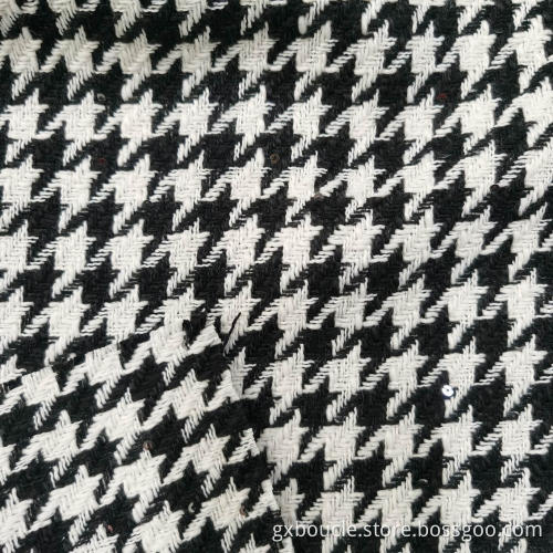 Woolen Boucle fashion houndstooth design fabrics
